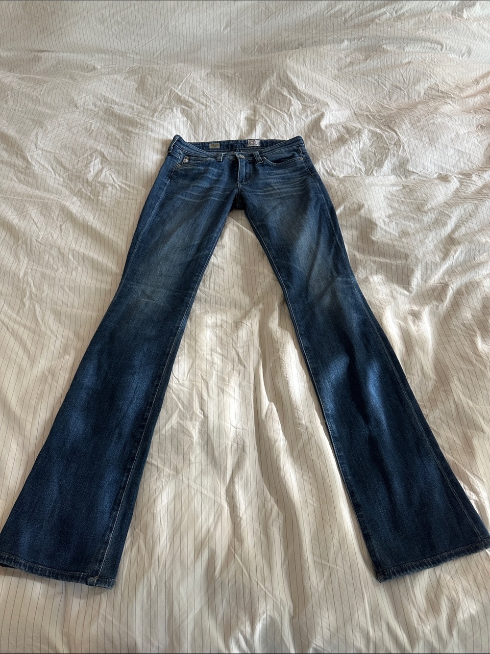 AG Adriano Goldschmied Dark Blue Women's Flared Jeans